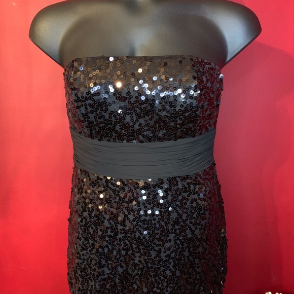 WHITE HOUSE BLACK MARKET SEQUIN JUMPER SIZE 8 - Picture 4 of 5